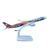 Aircraft Model Alloy Simulation 20CM for Sichuan Airlines for Airbus A350 Simulation Panda Painting Miniature Desk Decoration