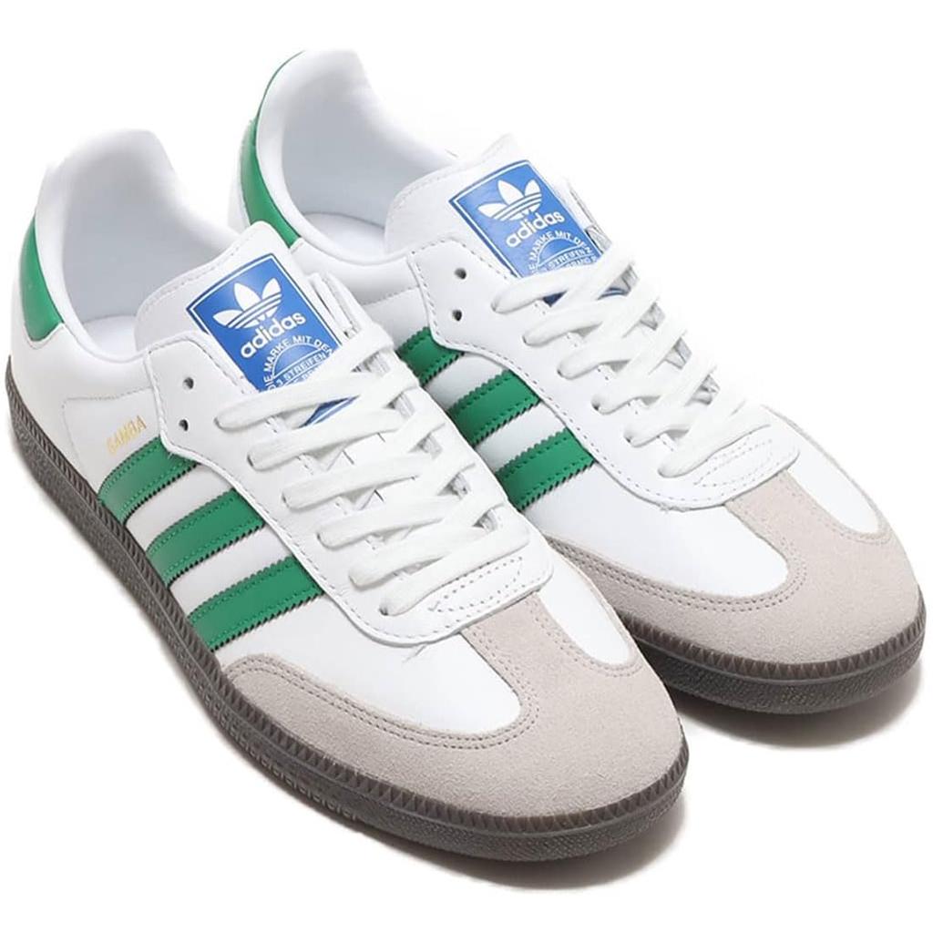 Adidas Samba OG Authentic Adidas Japan Size Footwear, White/Green/Supplier Color, IG1024, Product, 28.0cm