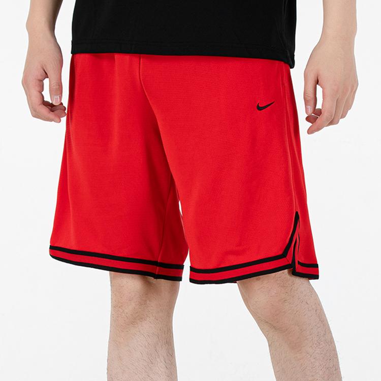 Nike Striped Drawstring Sports Shorts Men Bottoms Red DH7161-657
