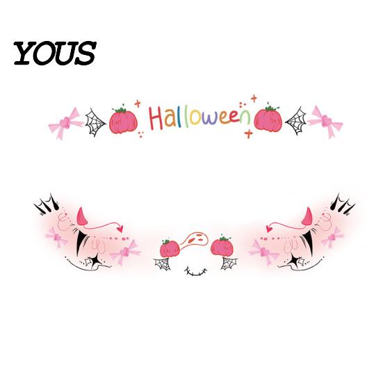 Skin Friendly Temporary Face Art Halloween Tattoo Stickers, Waterproof Scary Makeup Decals for Party, Kits Adults Wound Scar Body Kids Water Transfer