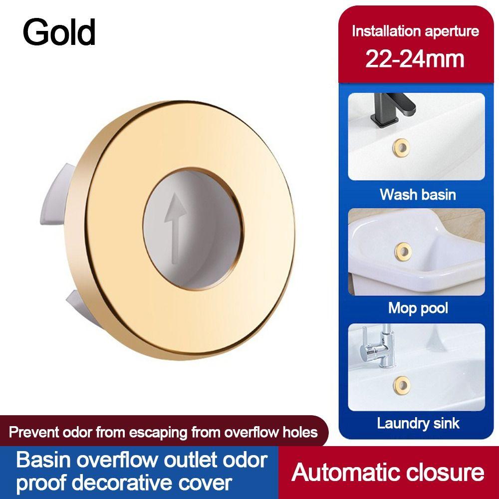 Round Sink Overflow Covers Replacement Trim Ring Cap New Sink Hole Cover  Kitchen Bathroom Supplies