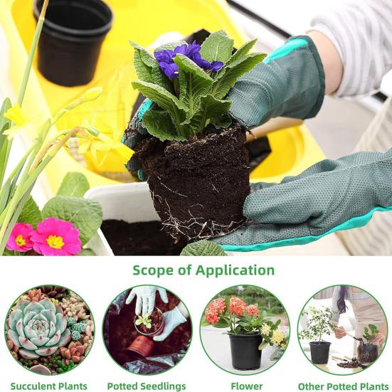 Seedlings Pots with Drainage Holes Plastic Plant Nursery Pots Seeds Starter Pots for Succulents Flowers Herbs Transplanting Indoor Outdoor Gardening