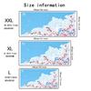 Cherry Blossom Theme MousePad Large Computer Office Game Table Mat Rubber Anti-slip Stitched Keyboard Mat 90x40 XXL Desk Pad