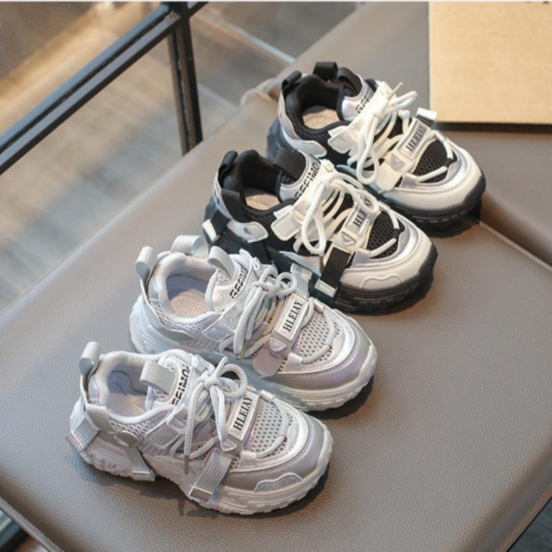 Sneakers Spring and Autumn New Girls' Children's Fashion Versatile Soft Sole Casual Shoes Boys' Campus Running Shoes
