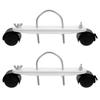 1 Pair Caster Wheels For Electric Radiators Adjustable Pulley Base For Heaters Radiator Caster Support Wheel Bracket Holder