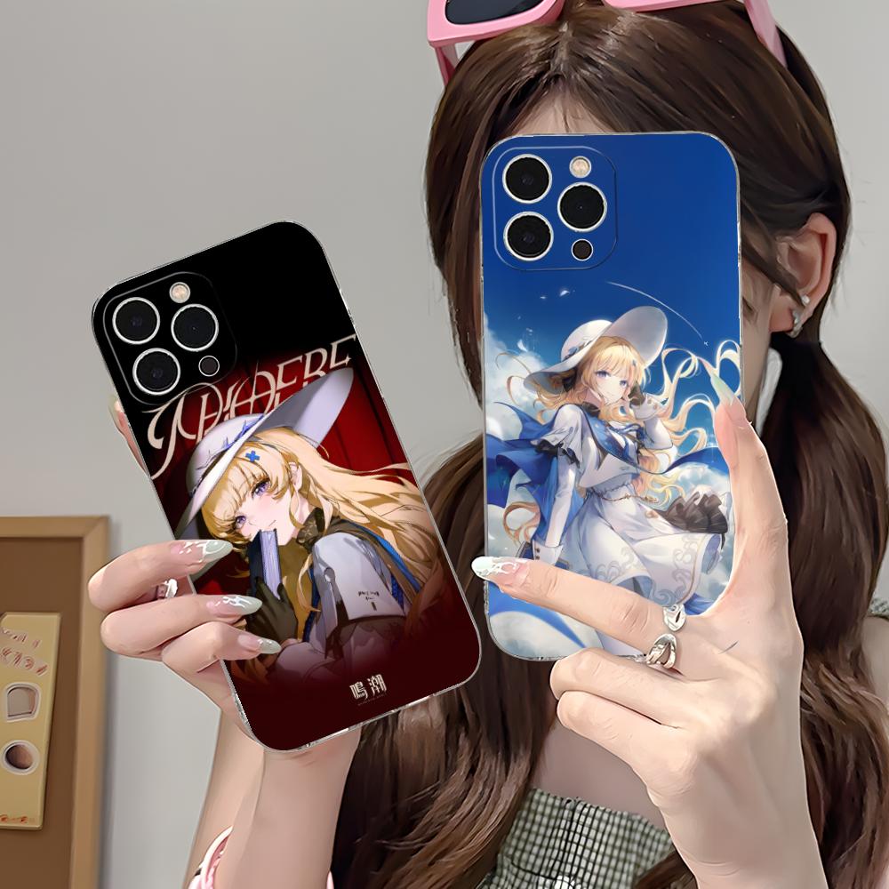 Wuthering Waves Phoebe Phone Case for iPhone 17 16 15 14 13 12 11 X XR XS Air Pro Max Plus Mini Clear Colorful Cover Pretty