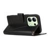 DF-06 For Xiaomi Redmi Note 13 4G Leather Case Line Imprinted Folio Cover