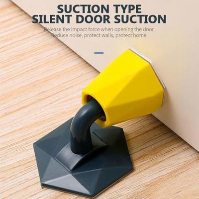 Mute Punch-free Silicone Door Stopper Toilet Wall Absorption Door Stop