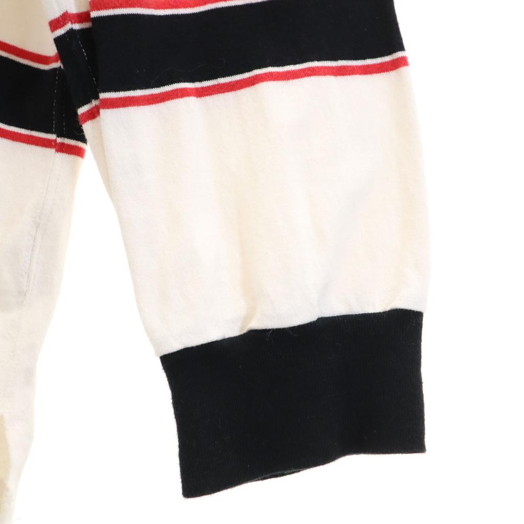 KIIT Made In Japan Border Pattern Long Sleeve T-shirt White Ron T Men's Used