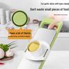 Camellia Multifunctional Kitchen Slicer with 6 Stainless Steel Blades