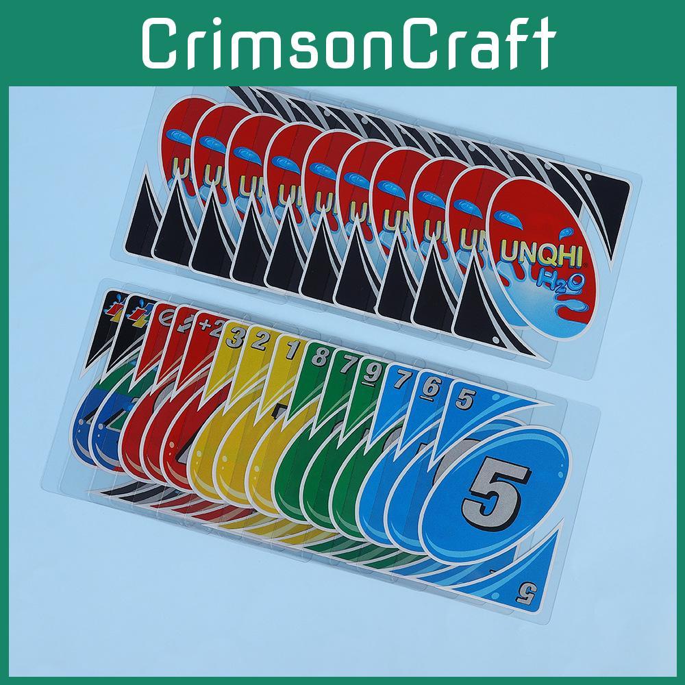 H2o Unqhi Uno Board Game Poker Cards Family Party Casual Prop Educational Toy