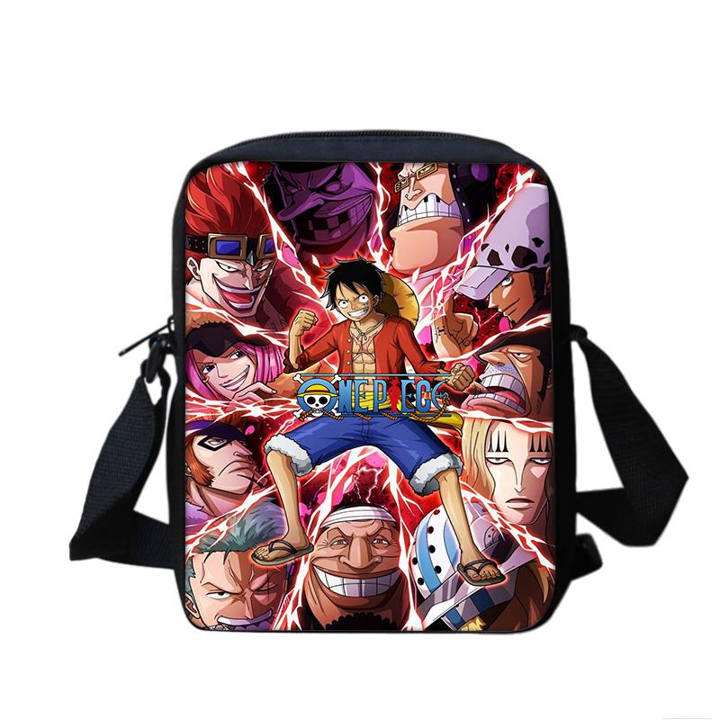 ONE PIECE Monkey D. Luffy Boy Girls Printed Shoulder Messenger Bag Handbag Phone Bag Shopping Bag for Boys Girls Best Gift