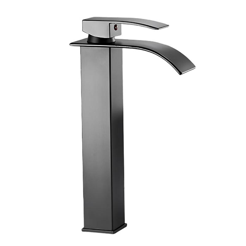 Modern Black Waterfall Basin Faucet