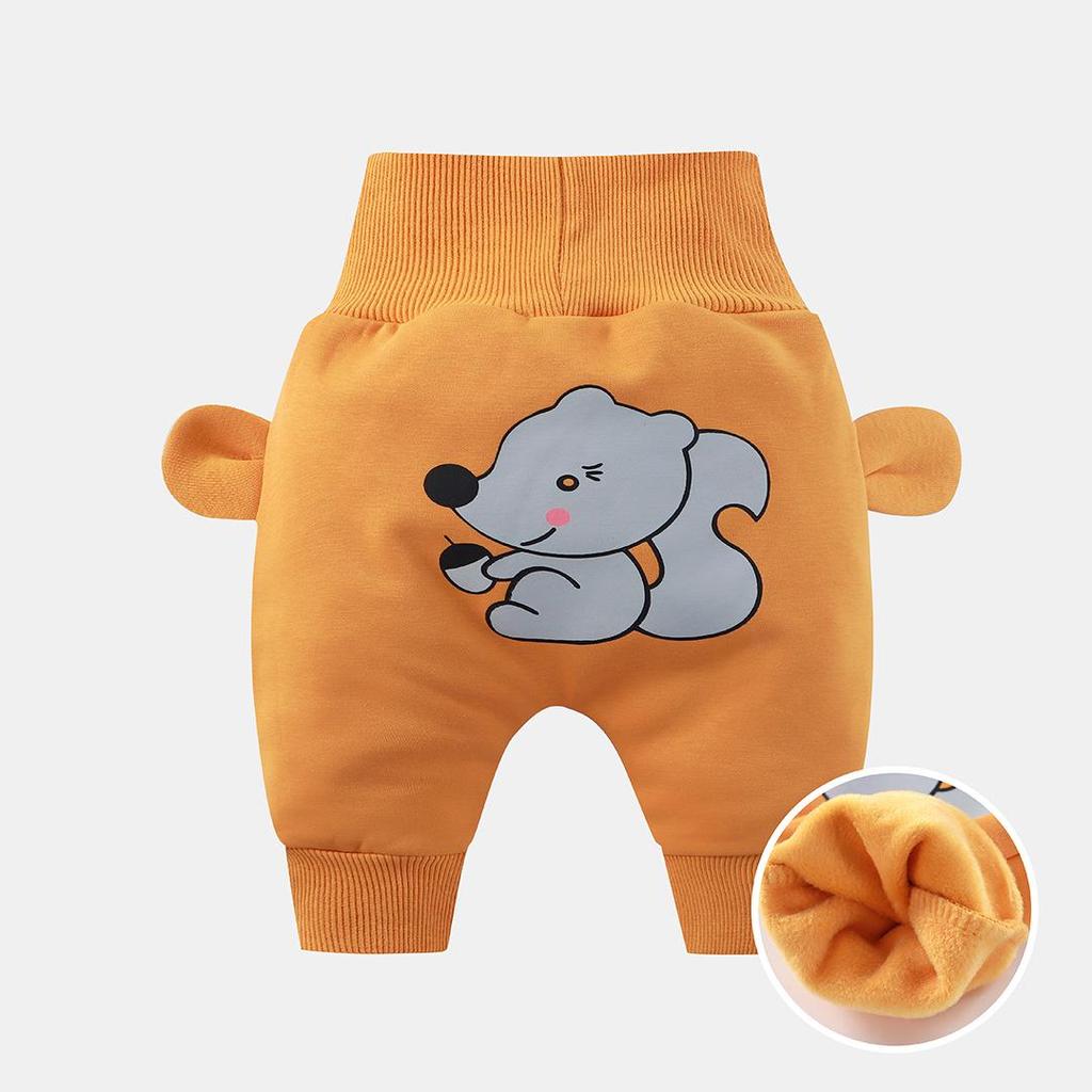 Infant High-Waist Belly Protection Pants: Spring & Autumn Style for Boys & Girls