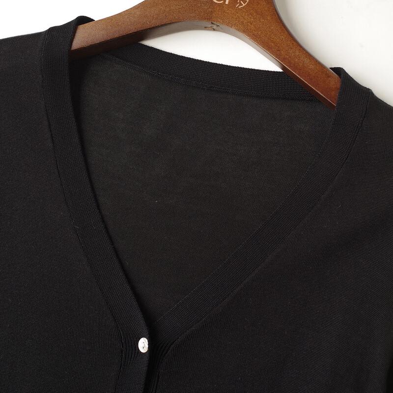 Srcr Women's Silk Blend V-Neck Knit Cardigan