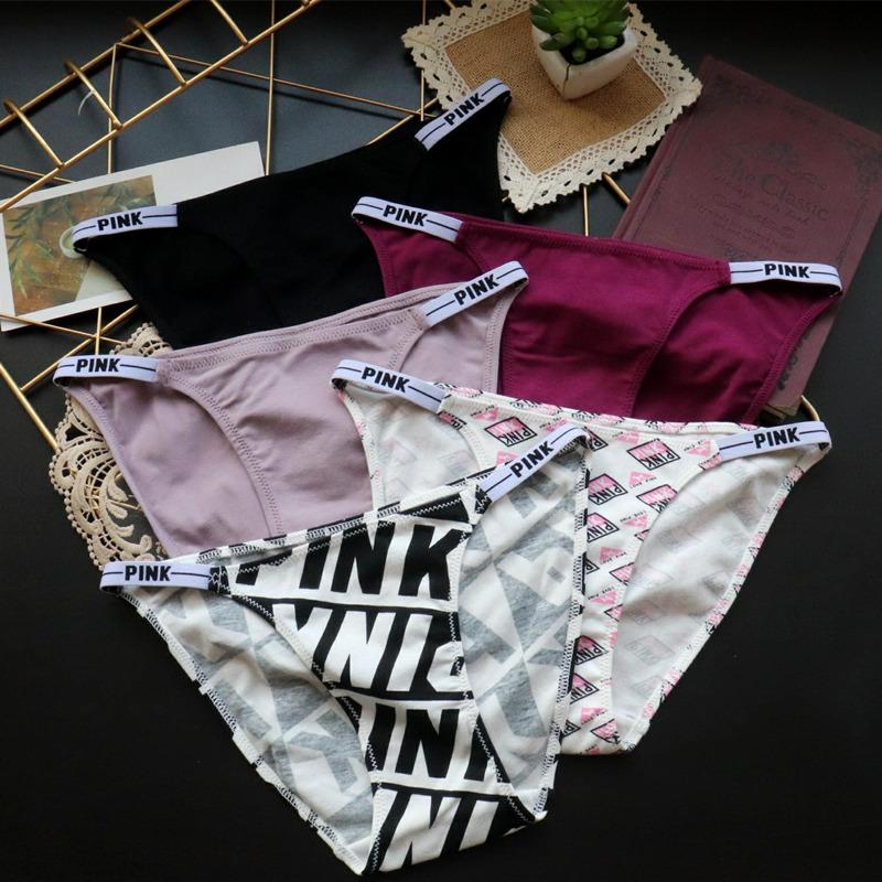 Women's Briefs Printed Letter Thin Belt Sexy Panties Women Low Fanny Pack Buttocks Women Bareathable Underwear