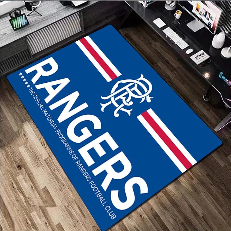 1Pc Rangers Football Club Print Rug - Home Decoration Carpet For Living Room Bedroom Flooring Computer Chair Area Rug