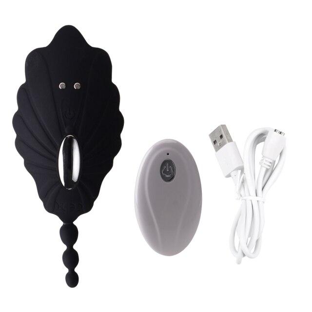 Wearable Perineum Vibrator Butterfly Vagina Clitoris Stimulator Sex Toys for Women Remote Control Invisible Panties Anus Massage