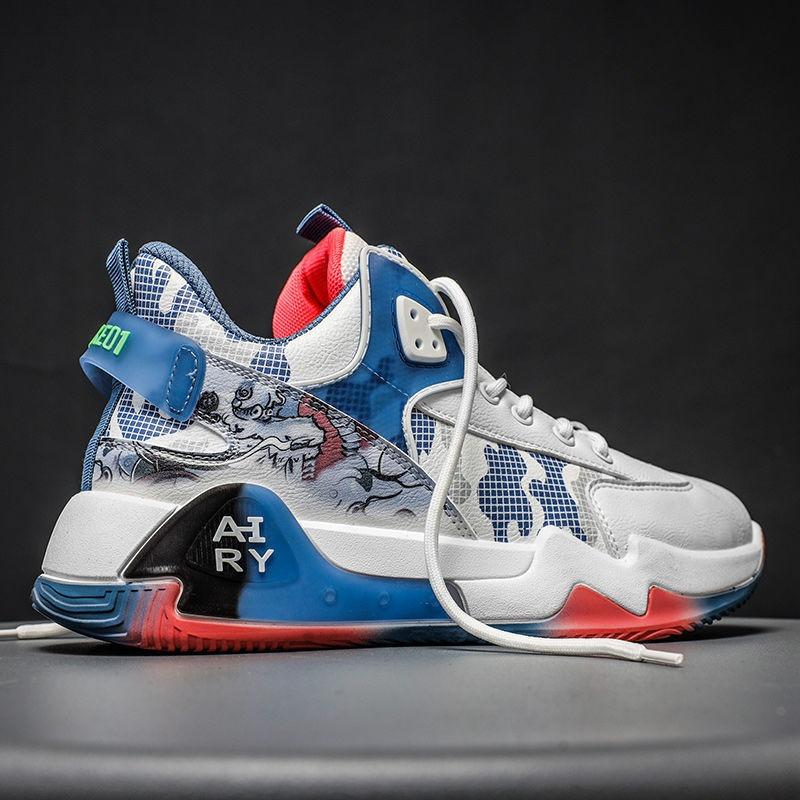 Men's Basketball Shoes Spring New Lace-up Fashion Running Shoes Sports Shoes Casual Men's Shoes