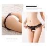 Sexy String Lace Underwear Women Back Bow Panties Women G String T-back Thong Transparent Lingerie Cute with Pearls Panties