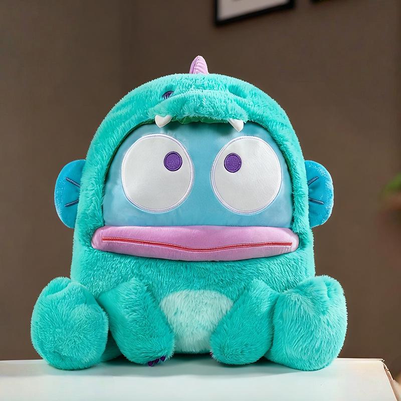 Ugly Fish To Dinosaur Plush Toy: Cute Half-Fishman Cushion and Mermaid Cloth Doll