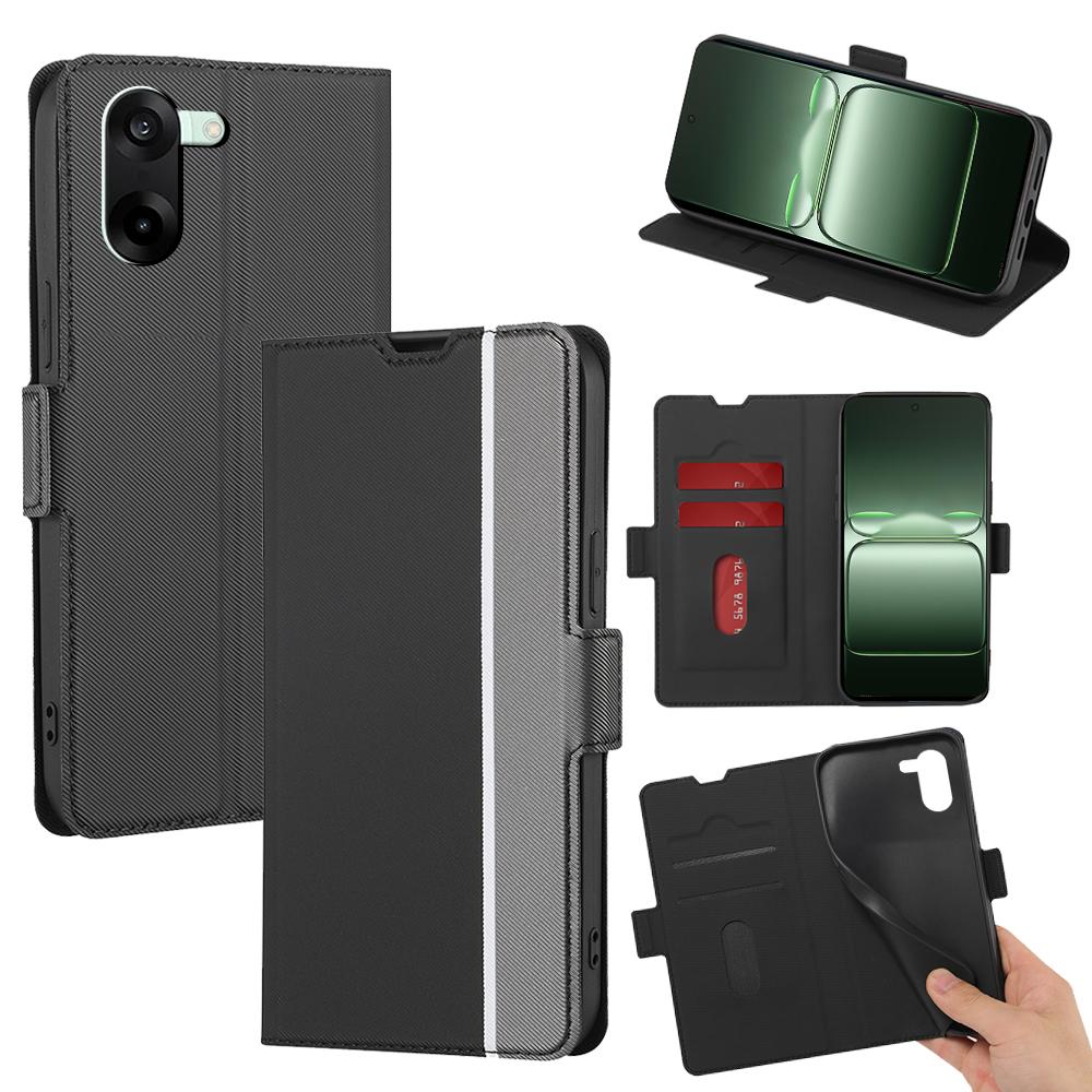 For OnePlus Ace 5 5G Case Card Holder Twill Texture Leather Phone Cover