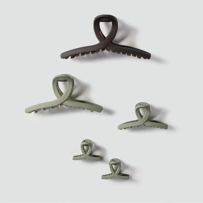 [JAJU] Twisted Hair Clip 11cm Mint