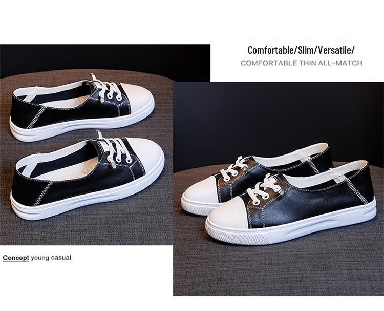 Damen Echt Rindsleder Weiß Slipper - 2025 Sommer Dicksohlige Freizeitschuhe für Schwangere