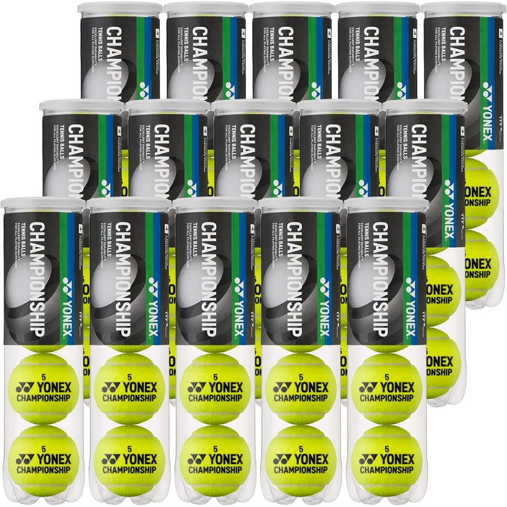 YONEX Championship Tennis Balls TB-CHS4 Pack of 4 Durable High Performance Sports Equipment