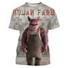 Cute Fun Animal Pig 3D Print Sport  Breathable Men T-shirt Outdoor Street Casual Daily
