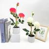 Peony Artificial Flower Pot With Blooming Buds For Home Decor And Gift