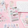 Yu Xian 2 Salty Story M5 Stickers: 4 Style Irregular Pattern DIY Collage Journal, 10 Sheets