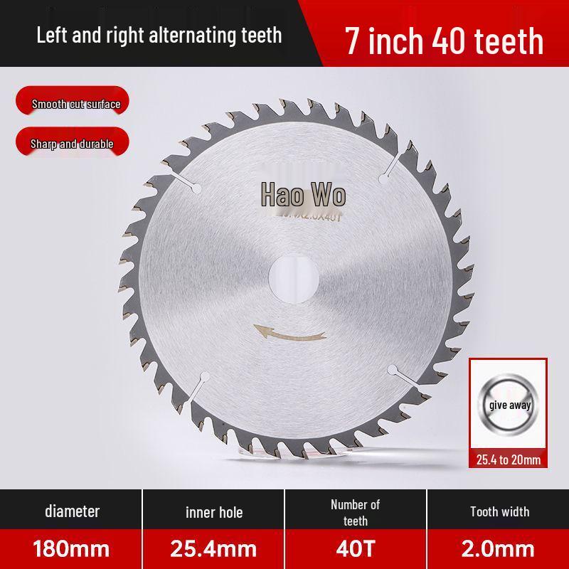 Anti-Nail Carbide Woodworking Saw Blade, Aluminum Cutting, 4-7 Inch for Handheld Angle Grinders