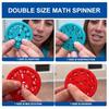 Math Fidget Spinner, Addition and Subtraction, Multiplication Dividing Spinner, Math Fidget Toys with Bonus Stickers for Kids, Cool Mini Math Spinner