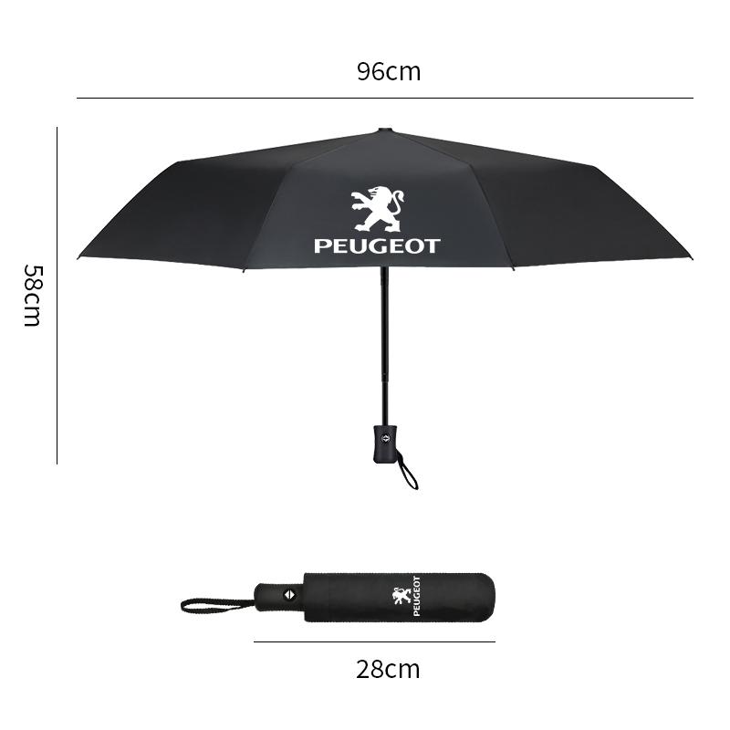 Hight quality Car Umbrella Fully Automatic Business Sunshade Shelter Rain Auto Accessories for Peugeot 206 308 307 406 407 408