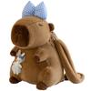 Large Capacity Capybara Plush Backpack Animal Cartoon Capybara Plush Bag  Female Lady Girl