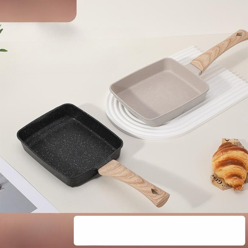 1Pc Tamakiyaki Frying Pan Maifanshi Pan Non-stick Pan Omelette Pan Steak Tamakiyaki Pan Square Pan