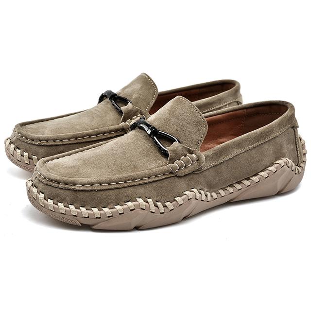 Sude Leather Men Shoes Luxury  Casual Slip On Formal Loafers Men Moccasins Italian Outdoo Male Driving Shoes Men Boat Shoes