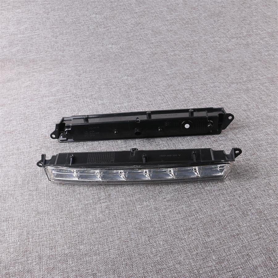 Pair RH+ LH LED Daytime Running Light Fog Lamp For Mercedes X164 X166 Gl-class