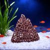 Plastic Mountain Decor Aquarium Shrimp Hide, 3D Printed Hollow Mountain, Small Fish Tank Landscaping Supplies Hideout Cave, Ornament Shelter for Betta