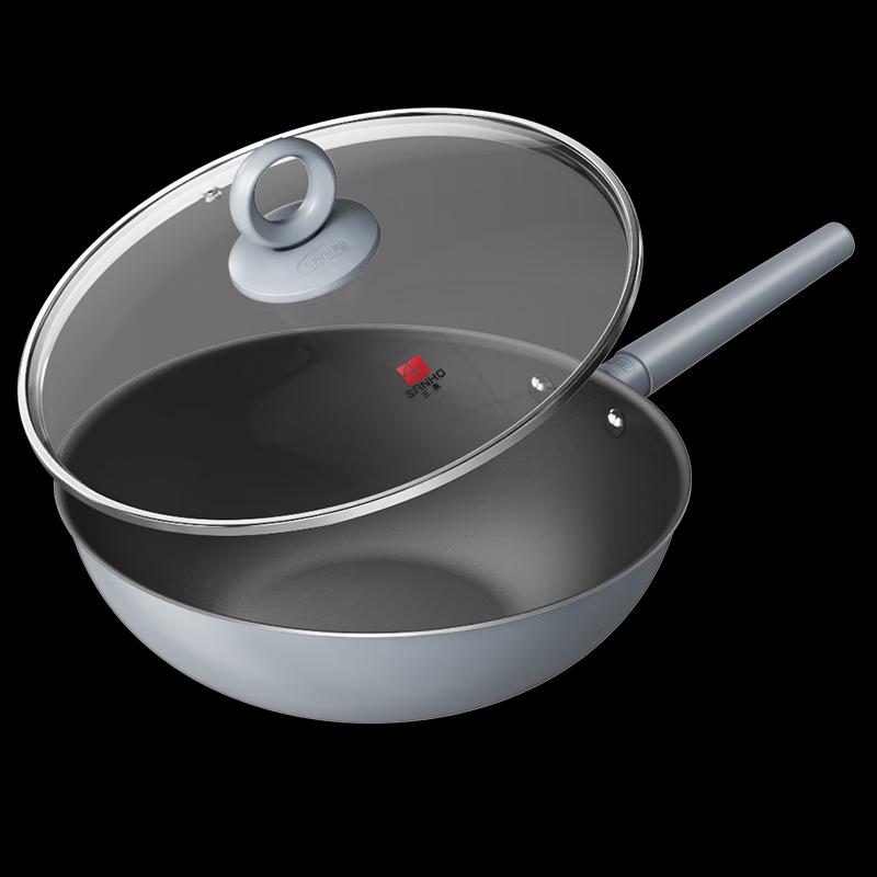 Sanhe 0-Coating Titanium Non-stick Wok