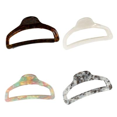 Stylish Acetate Hair Claw Clip For Women French Styles Design Vibrant Color Option Everyday Wear Fashion Strong Hold