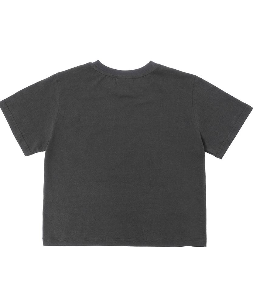MATCHGLOBE Star Logo Crop Top (Dark Gray)