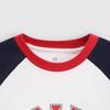 GAP Kids' Logo Print Colorblock Raglan Long Sleeve T-Shirt