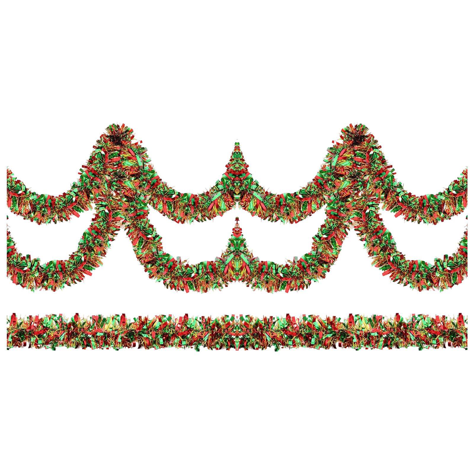 

3 шт. Рождественская красная, зеленая, золотая пено-шелковая лента с плотной и толстой декорацией 9 см2 метра One Size