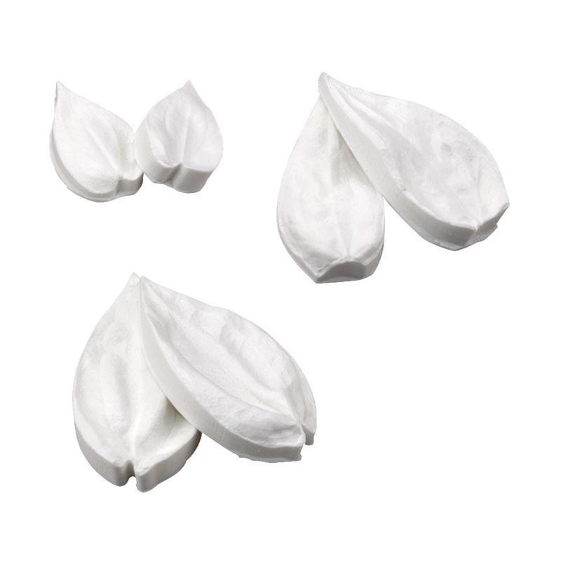 24TE Silicone Fondant Molds DIY Exquisite Leaf and Petal Candle Resin Crafts Cake Decorating Tools for Kitchen Gift Durable