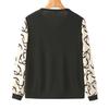 Middle-aged and Elderly Women's Fashionable T-shirt New Top Fake Two-piece Middle-aged Mother's Spring and Autumn Long-sleeved Base Shirt