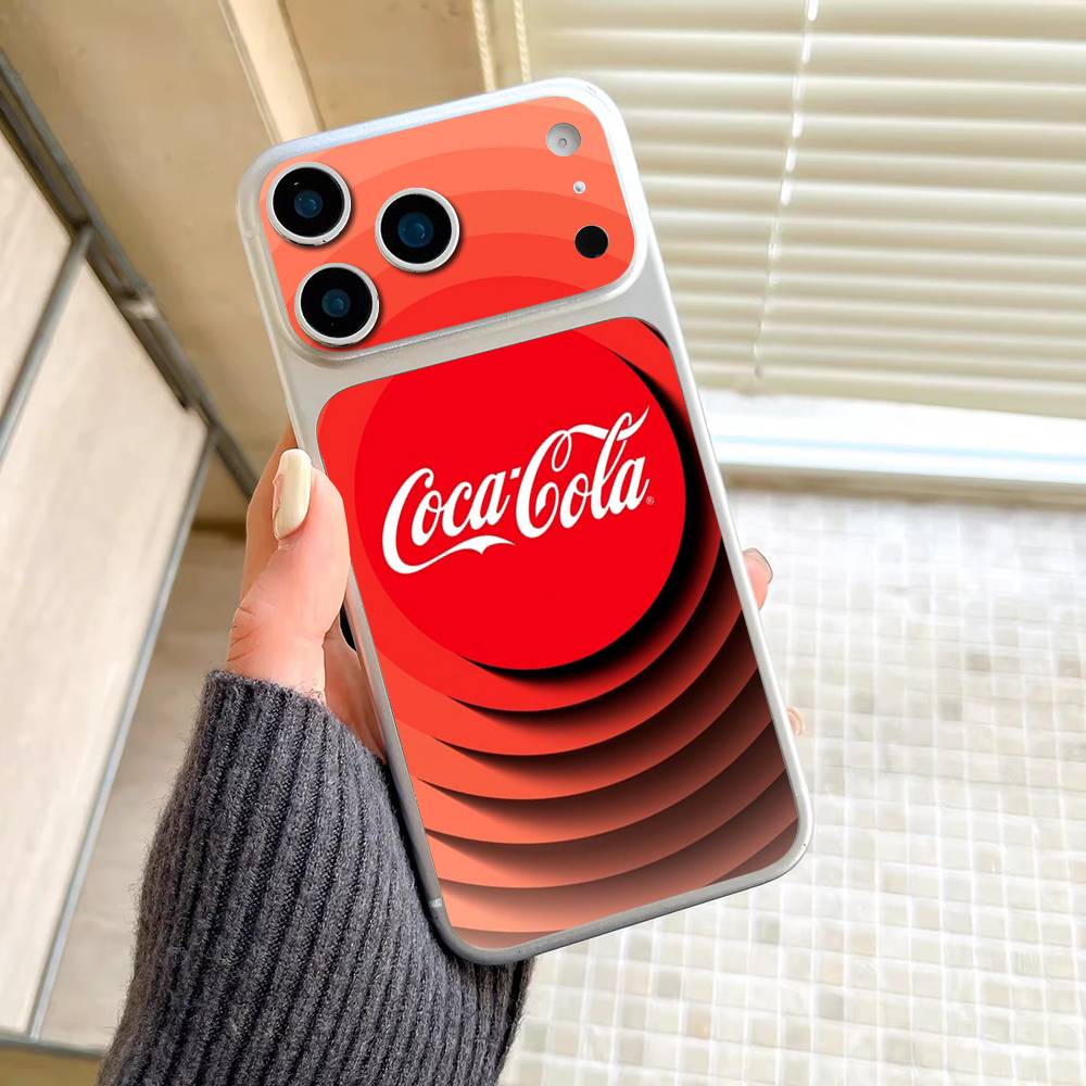 Logo C-Coca C-Cola Fashion Wrap Sticker For IPhone17 Pro/17pro Max Phone Decal Skin Rear Protector Case Film Full Cover