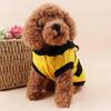 Creative Design Lovely Small Dog Bee Pattern Coat Apparel Halloween Cosplay Sweater Dog Hoodies Outfit Fleece Pet Dog Clothes