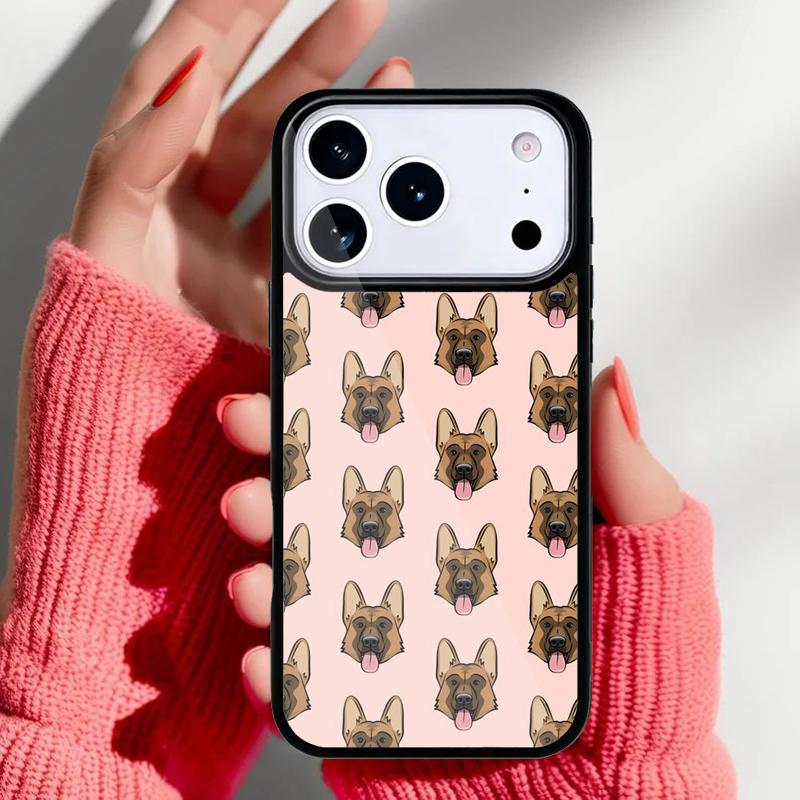 German Shepherd Dog print Phone Case for iPhone 17 16 15 14 13 Pro Max Back Cover for 12 11 Pro Coque